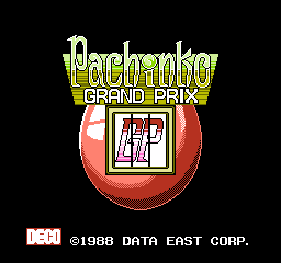 Pachinko Grand Prix title screen for Famicom Disk System